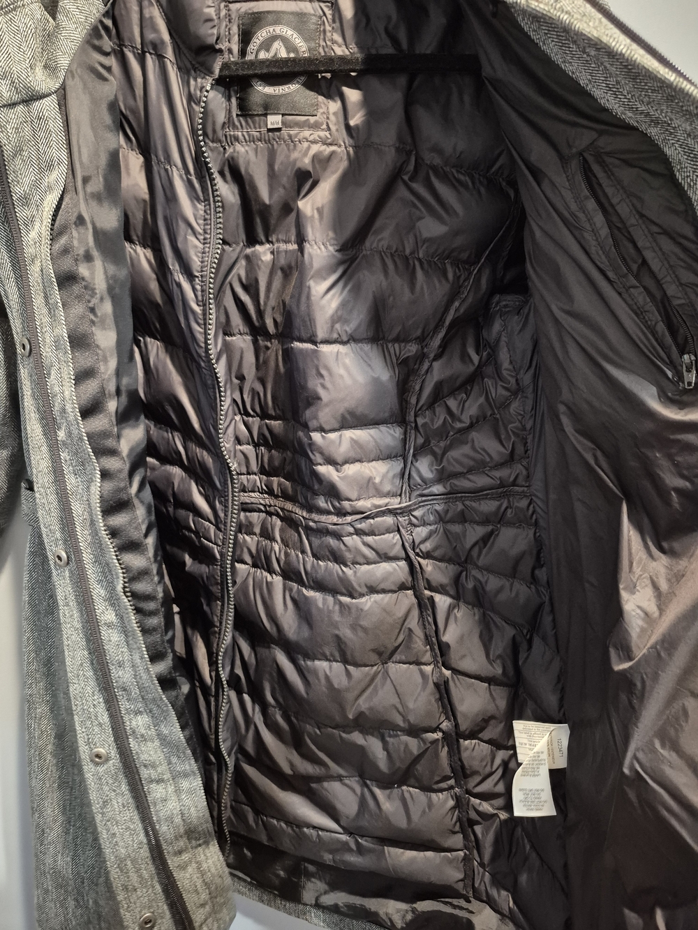 Gotcha Glacier Women’s Hooded Mid-Length Coat - Gray Down Feathers Size Medium - Picture 12 of 16